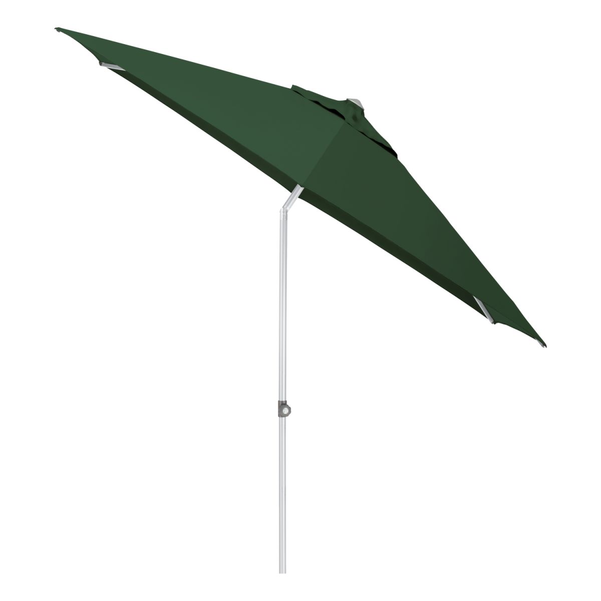 KETTLER Schirm UPF 50+ EASY PUSH, mit PU-Beschichtung 230x230x230x250 cm (LxBxØxH); grün; Gestell silber; rund