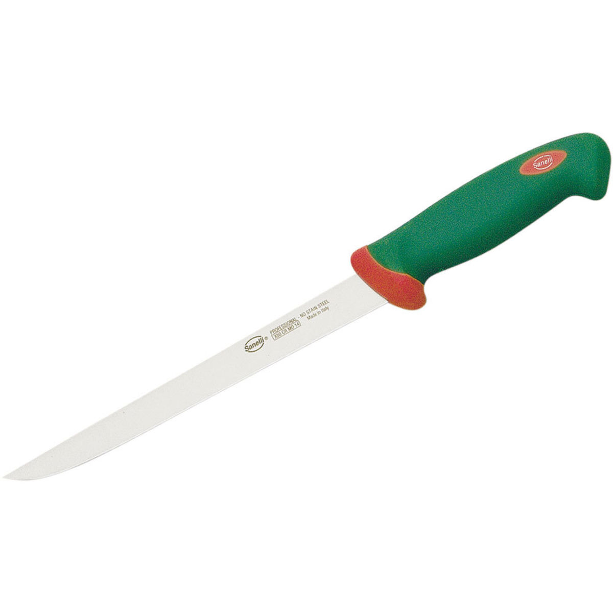 Sanelli Filetiermesser, ergonomischer Griff, Klingenlänge 22 cm 22 cm (L); grün