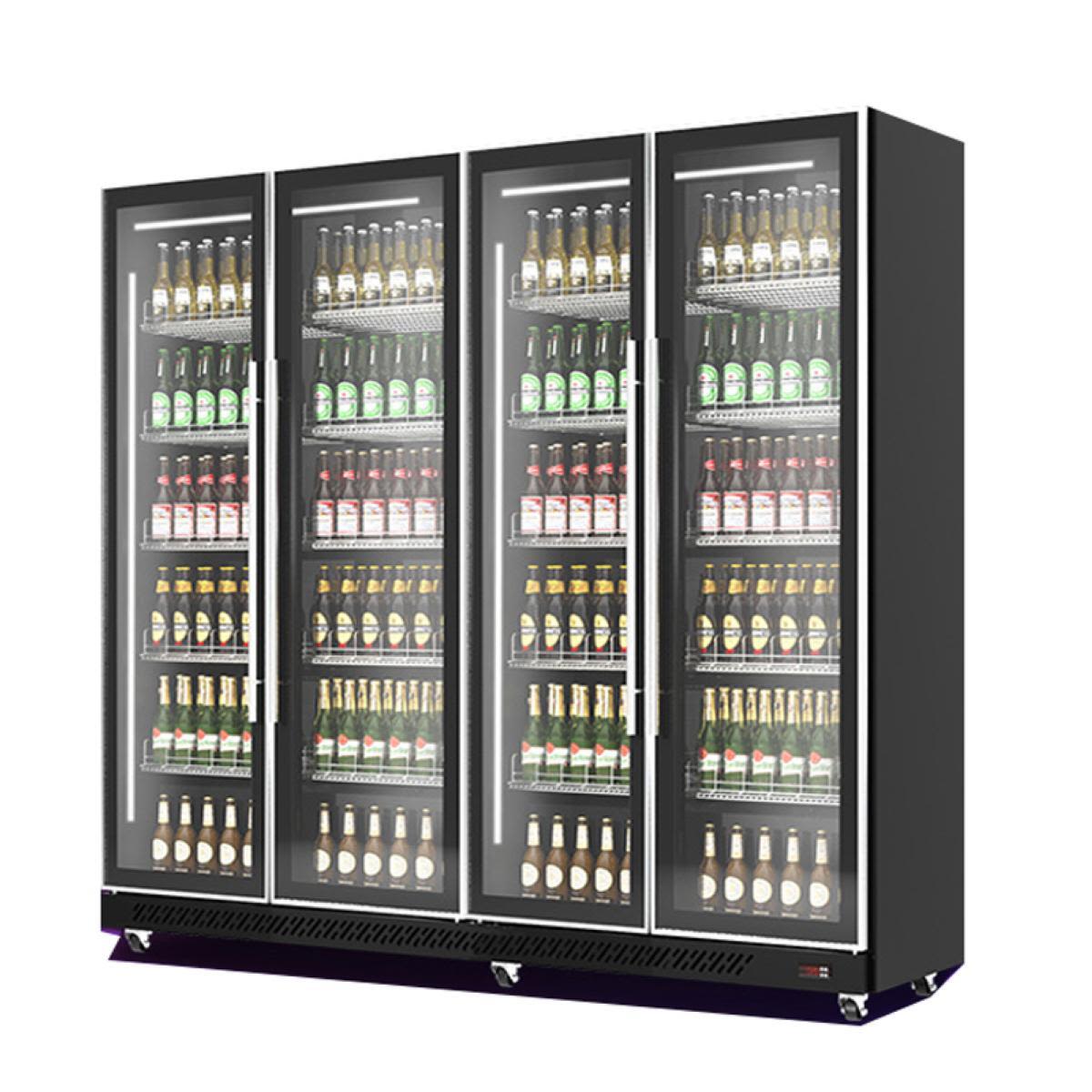 A&S Polarny Getränkekühlschrank 224x198x63.5 cm (BxHxT); schwarz