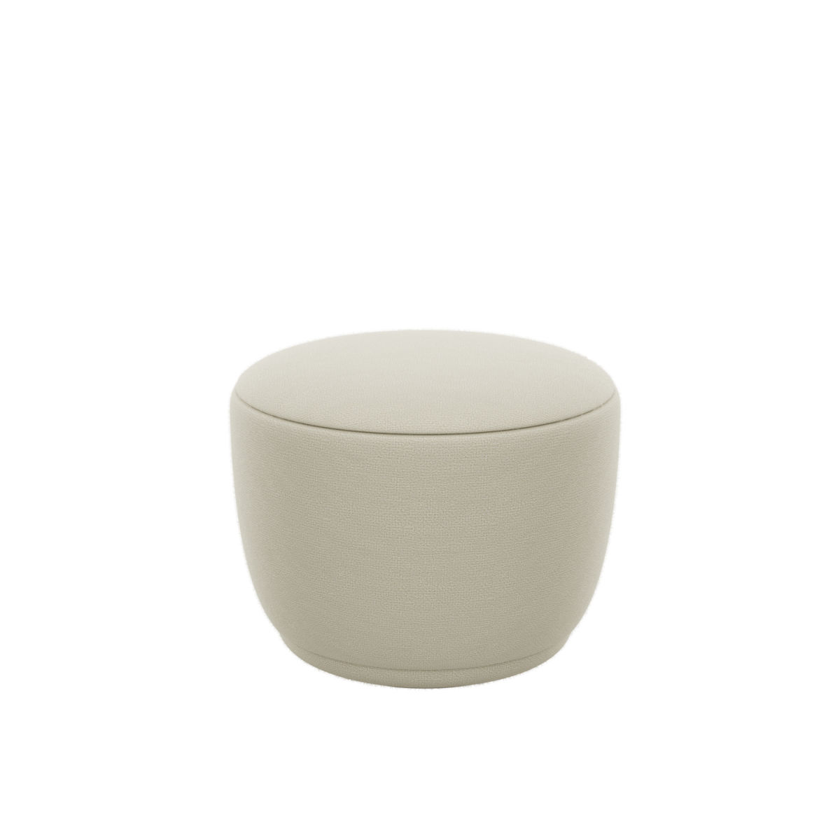 blomus Pouf -KUON- Stoff Boucla 48x48x45 cm (ØxBxH); beige