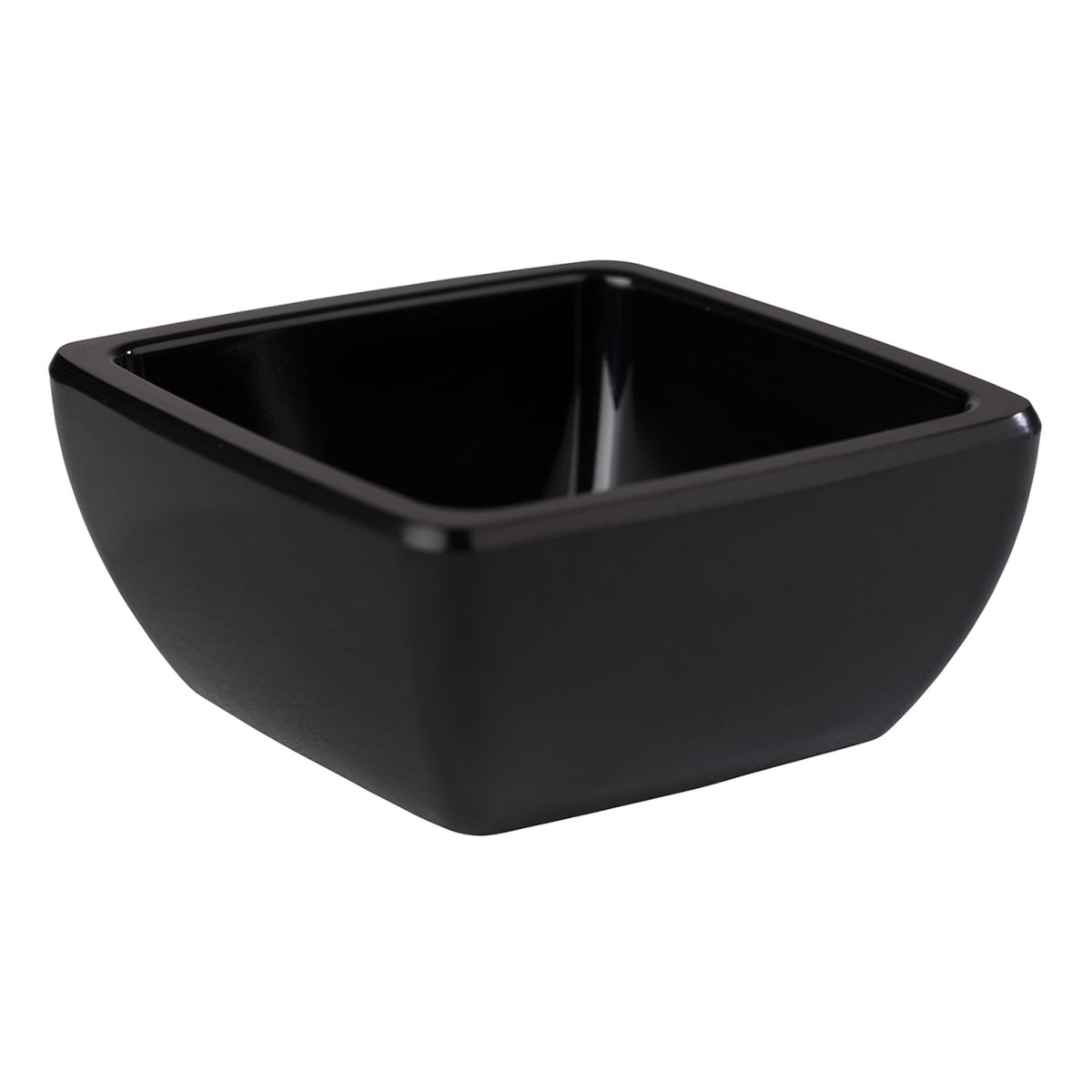 APS Schale FRIENDLY, aus recyceltem Kunststoff (PET), eckig 50 ml, 6.5x6.5x3 cm (LxBxH); schwarz; 6 Stück / Pack