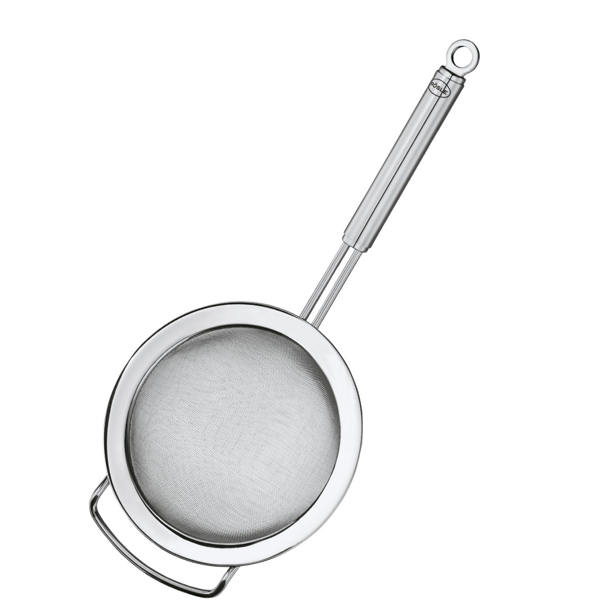 RÖSLE Rundgriff Küchensieb feinmaschig 0.125 l, 41.5x20x14 cm (LxBxH); silber