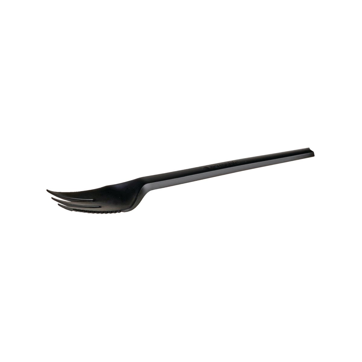 naturesse Snackgabel REUSABLE CPLA 13.2 cm (L); schwarz; 1000 Stück / Pack