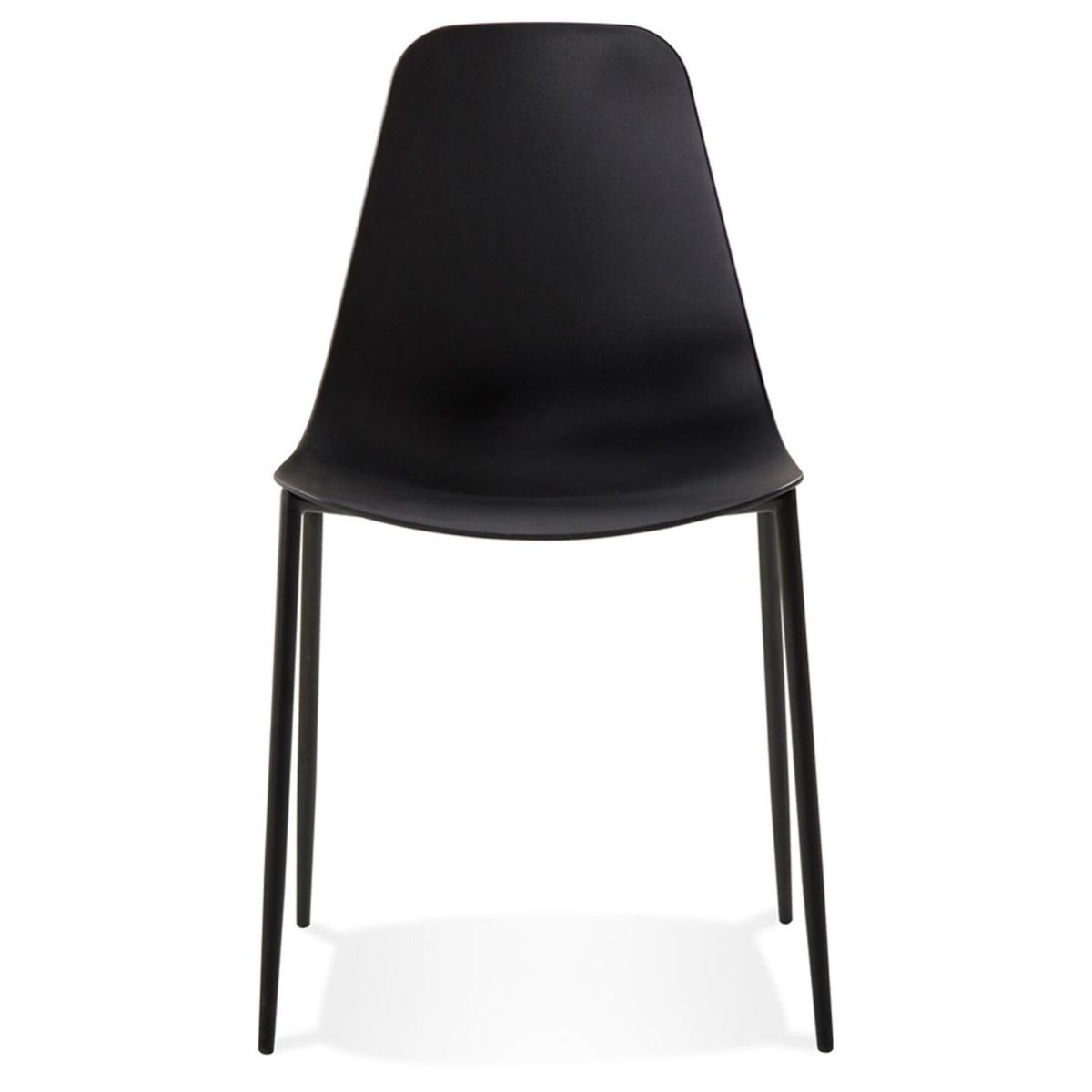 Légia Design-Stuhl FELIZ 48x52.5x88 cm (BxTxH); Sitz schwarz, Gestell schwarz