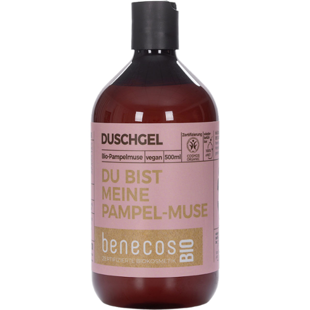 benecos Bio-Duschgel mit Bio-Pampelmuse, 500 ml; 1 ml, 500 ml; braun