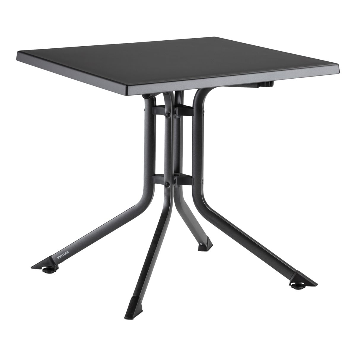 KETTLER Klapptisch BOULEVARD; 70x70x74 cm (LxBxH); Platte anthrazit, Gestell anthrazit; quadratisch