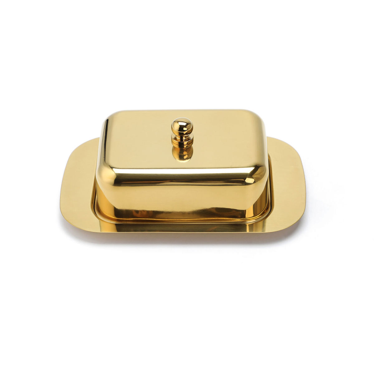 ECHTWERK Butterdose Edelstahl 0.275 l, 19x13x7 cm (LxBxH); gold; rechteckig