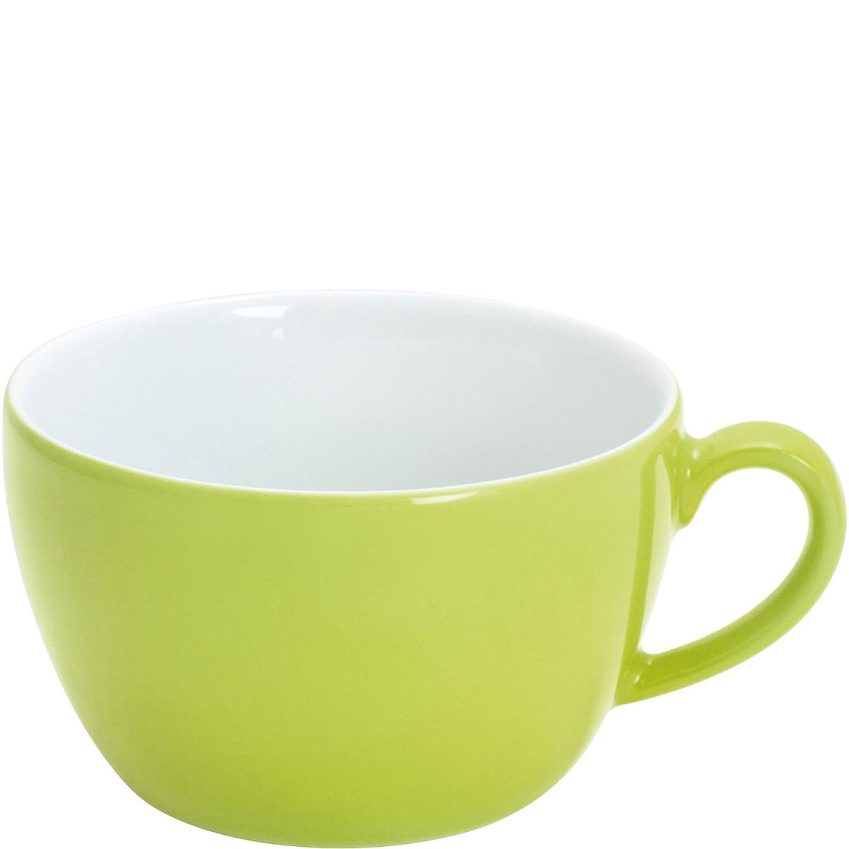 Kahla Cappuccino-Obertasse Pronto Colore 250 ml, 9.5x5.9 cm (ØxH); limettengrün; rund; 6 Stück / Pack