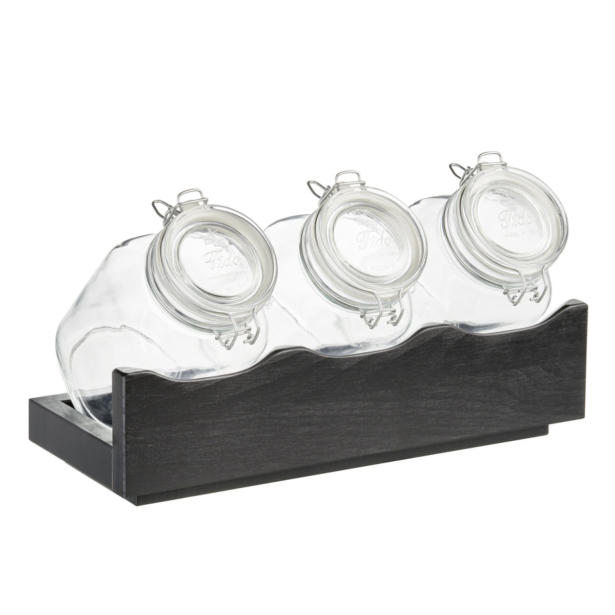 APS Buffet-Ständer GOOD MORNING 43x17x13.5 cm (LxBxH); transparent/braun; rechteckig