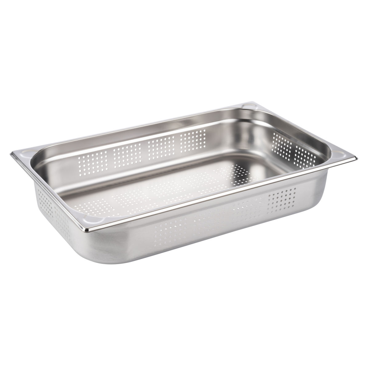 APS GN 1/1 Behälter, perforiert, Edelstahl GN 1/1, 53x32.5x10 cm (LxBxT); silber