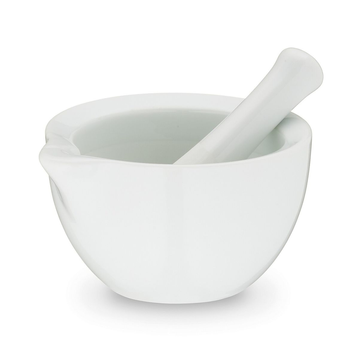 kela Mörser mit Stössel Paco Porzellan 6 cm (H); weiß