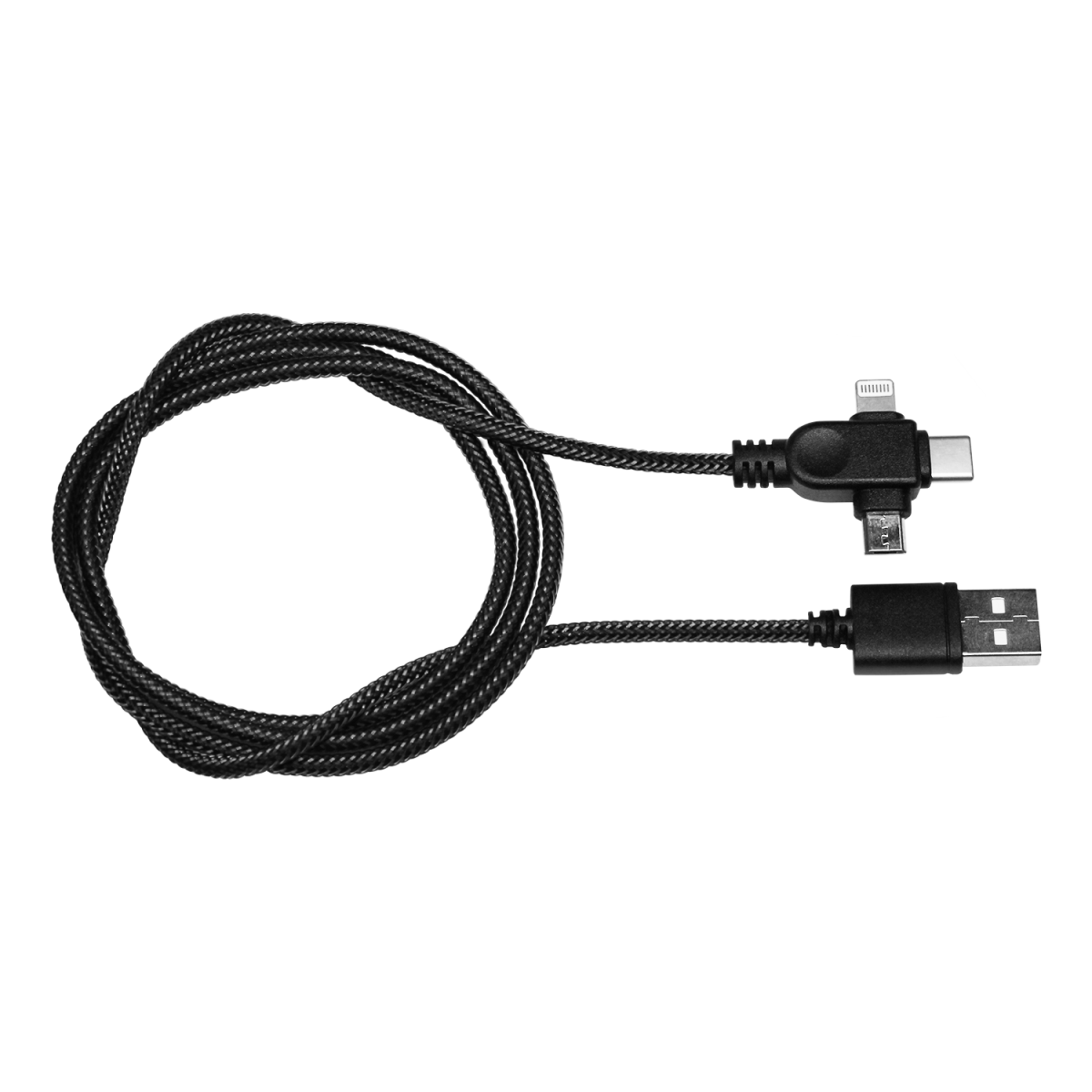 akkut Ladekabel 3in1 für CHAT LIGHT schwarz