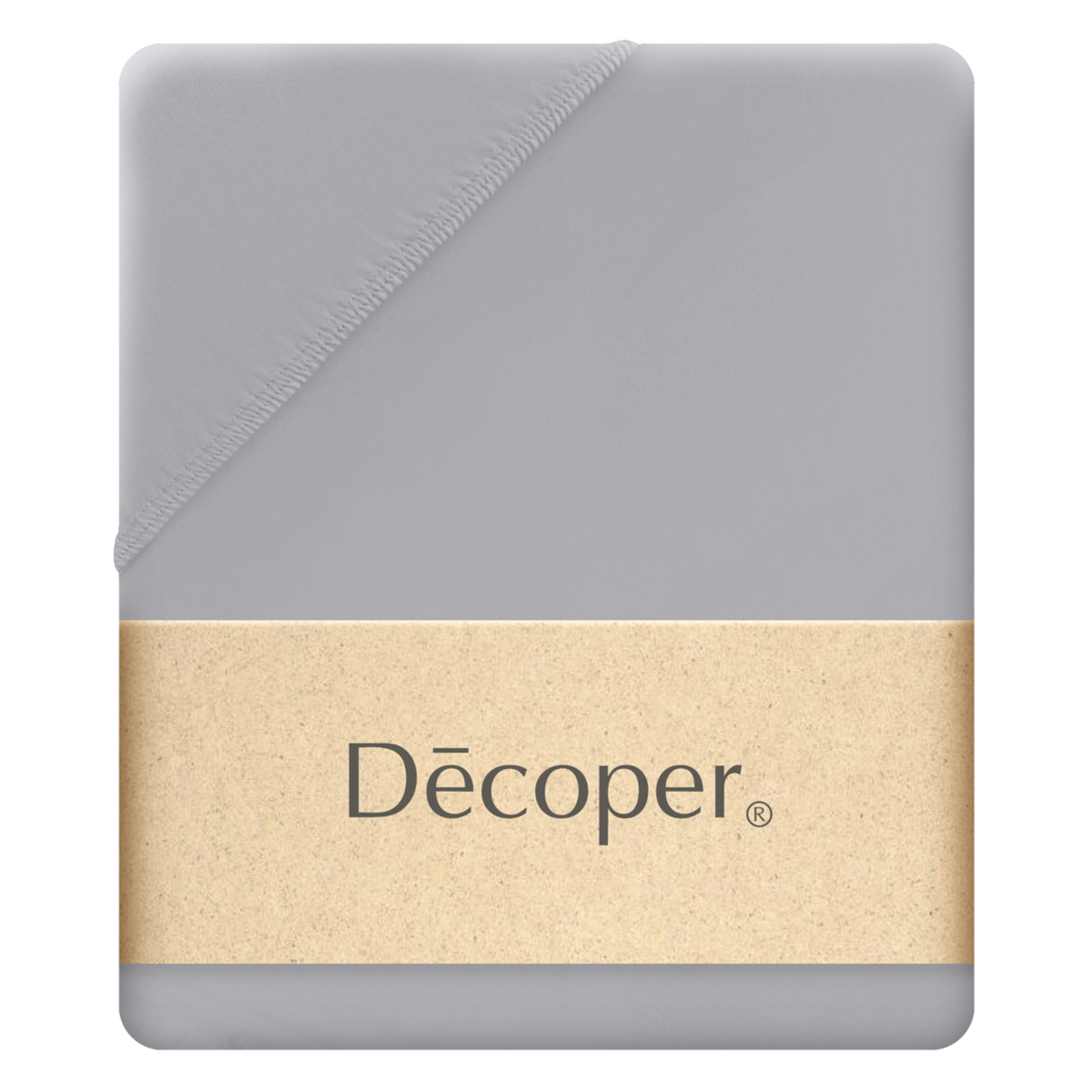 Decoper Decoper ® Mako-Feinjersey Spannbettlaken aus 100% Baumwolle 90-100x200 cm (BxL); grau