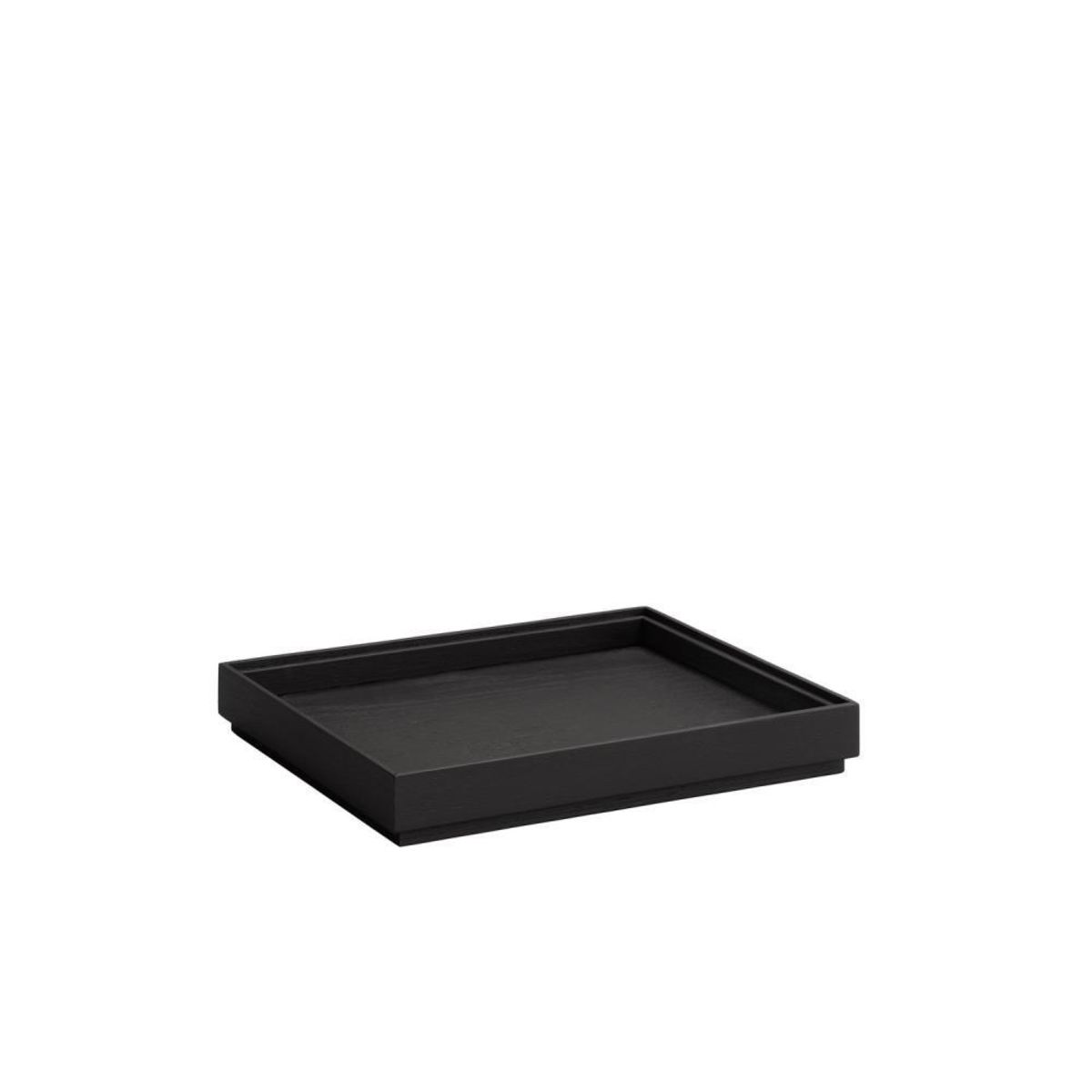 APS GN 1/2 Holzbox VALO, Eichenholz (schwarz lackiert) 32.5x26.5x4.45 cm (LxBxH); schwarz