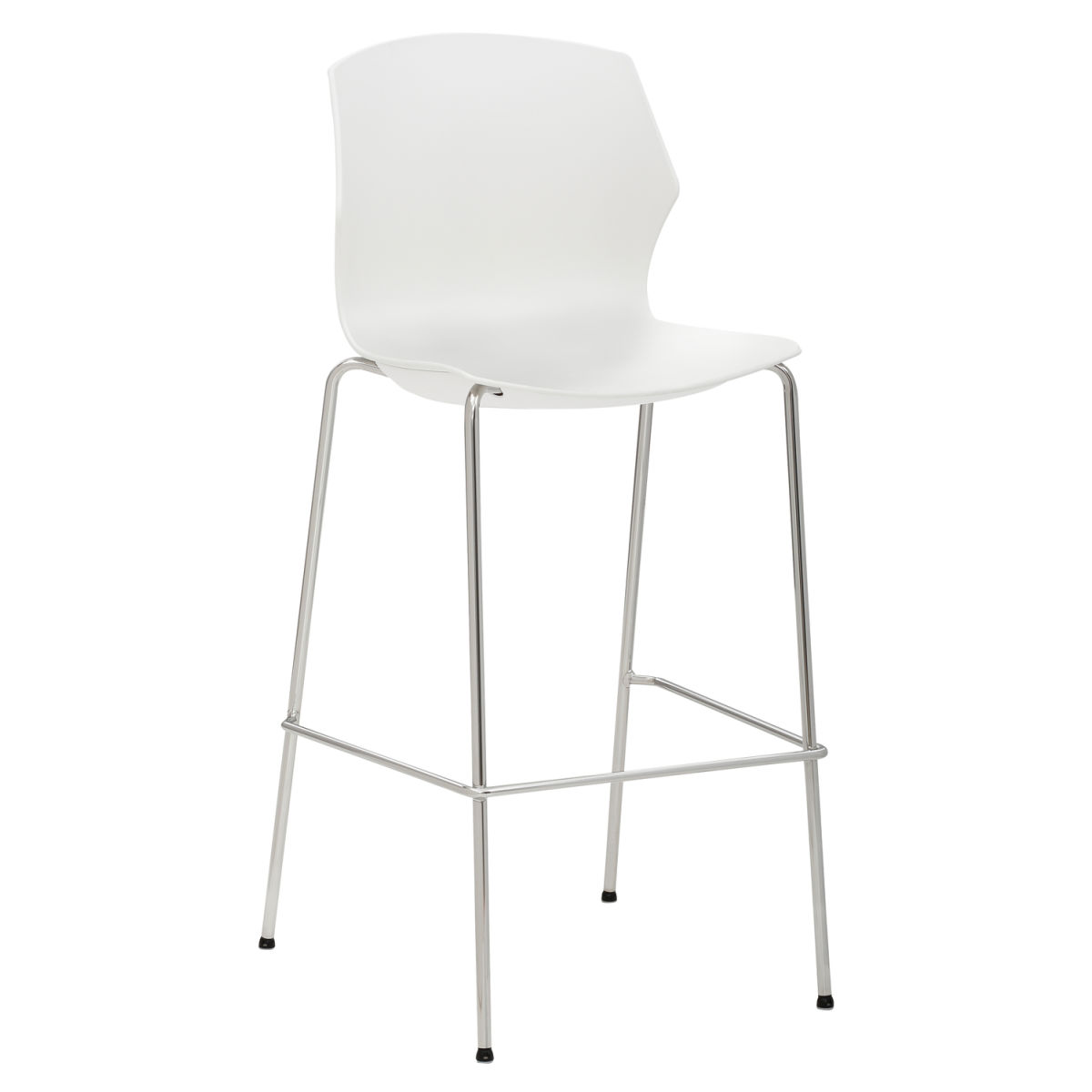 Mayer Sitzmöbel Kantinenhocker (2 Stück), bis 150 kg 52x57x110 cm (BxTxH); Sitz weiß; 2 Stück / Pack