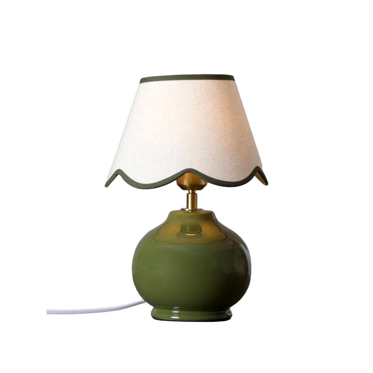 Lampada da tavolo Nell PR Home; 34x23x34 cm (LxLxH); verde