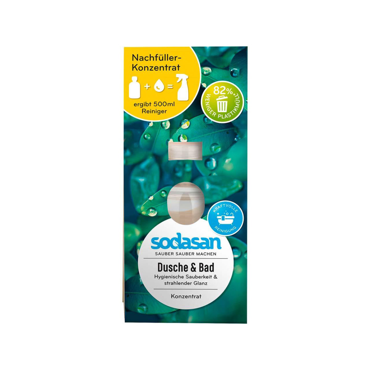 Sodasan Nachfüllung für Dusche- u. Badreiniger, Konzentrat, 100 ml; 100 ml; blau