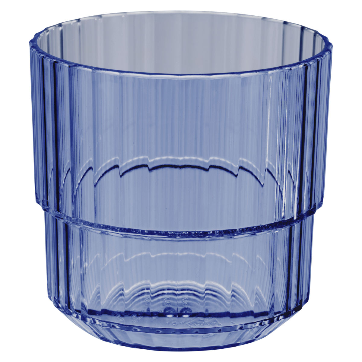 APS Trinkbecher LINEA, Tritan 220 ml, 8.5x8.5x8 cm (LxBxH); blau; 48 Stück / Pack
