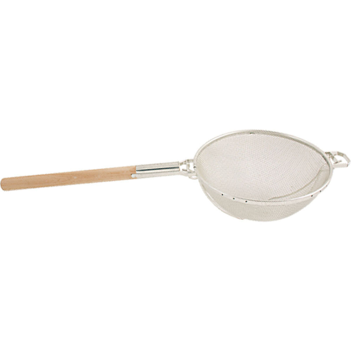 Colino da cucina con manico in legno Stalgast; 35x43 cm (ØxL); argento