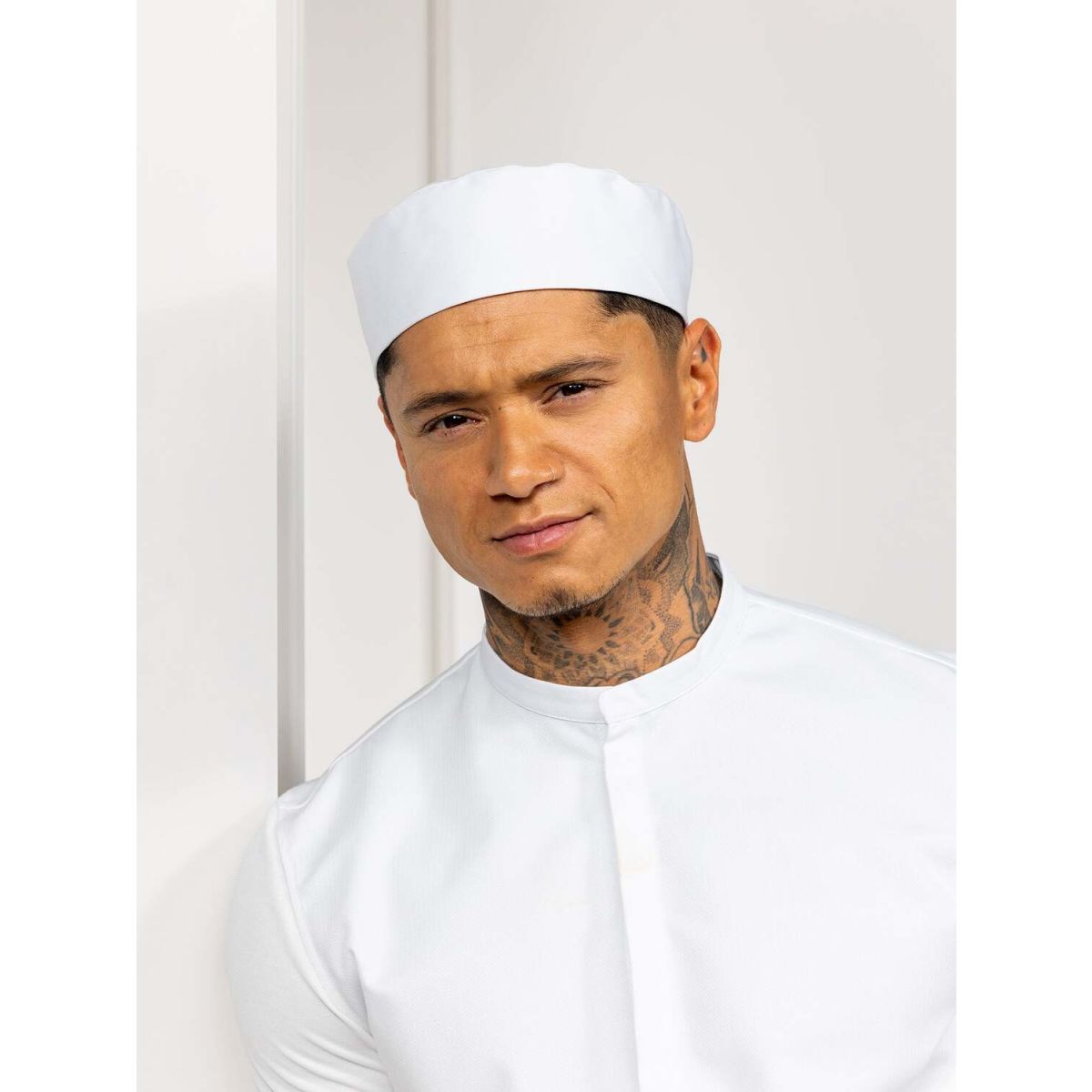 Le Nouveau Chef Kochmütze Fez Kleidergröße One Size; weiß