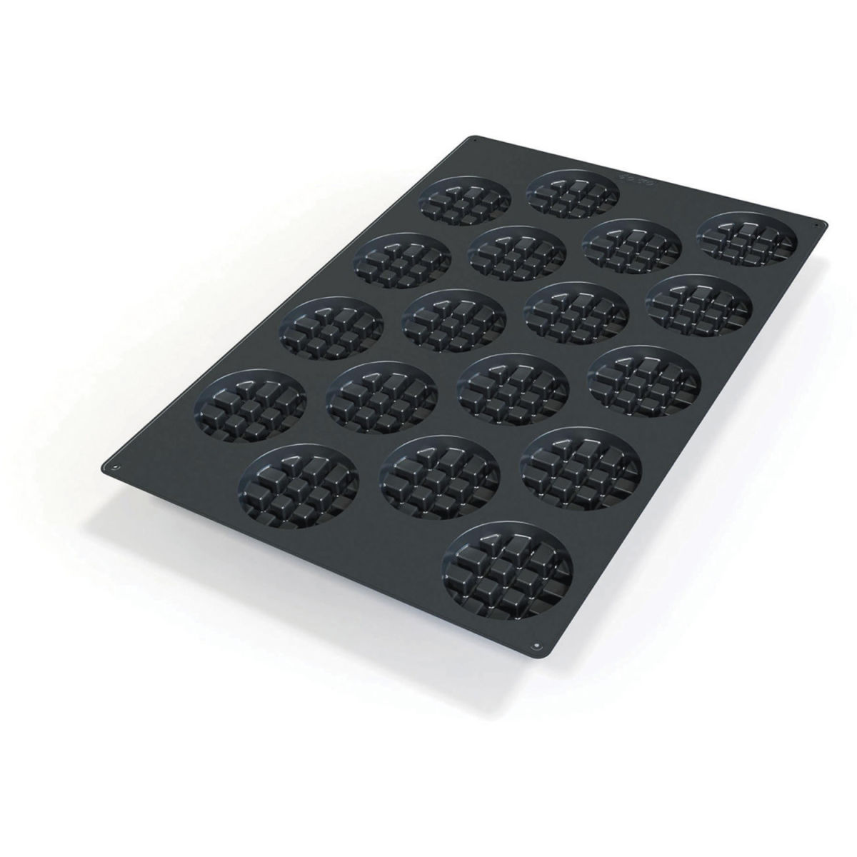 Schneider Silikonbackform Waffel 107 ml, 60x40x9x2.4 cm (LxBxØxH); schwarz