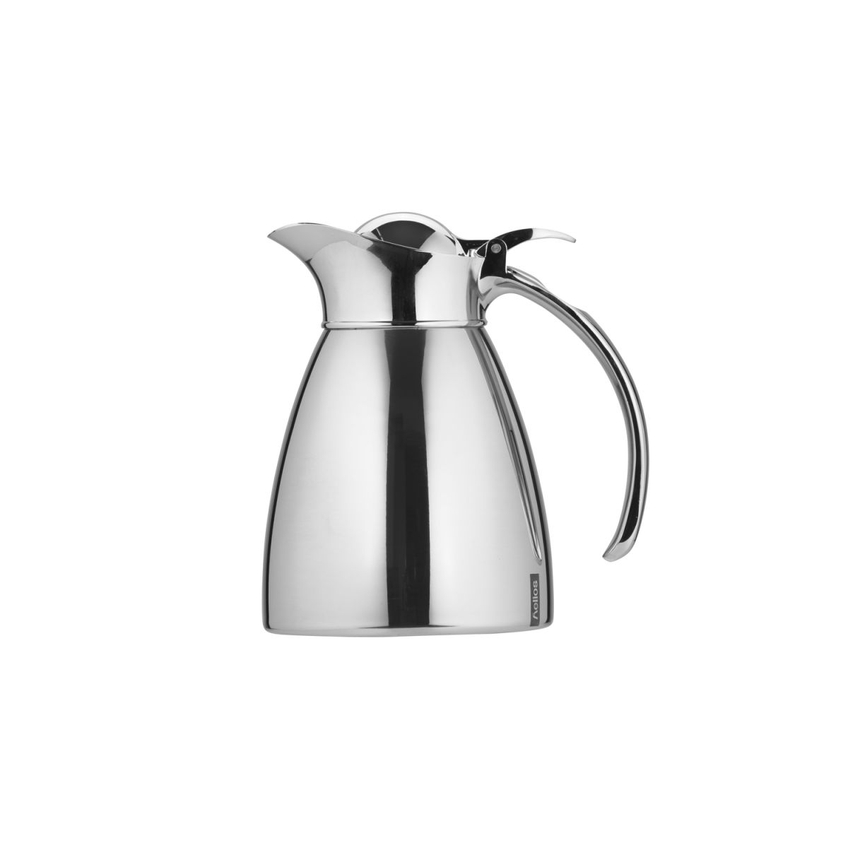 helios Edelstahl-Isolierkanne mit Klappdeckel 0.6 l, 15.8 cm (H); silber