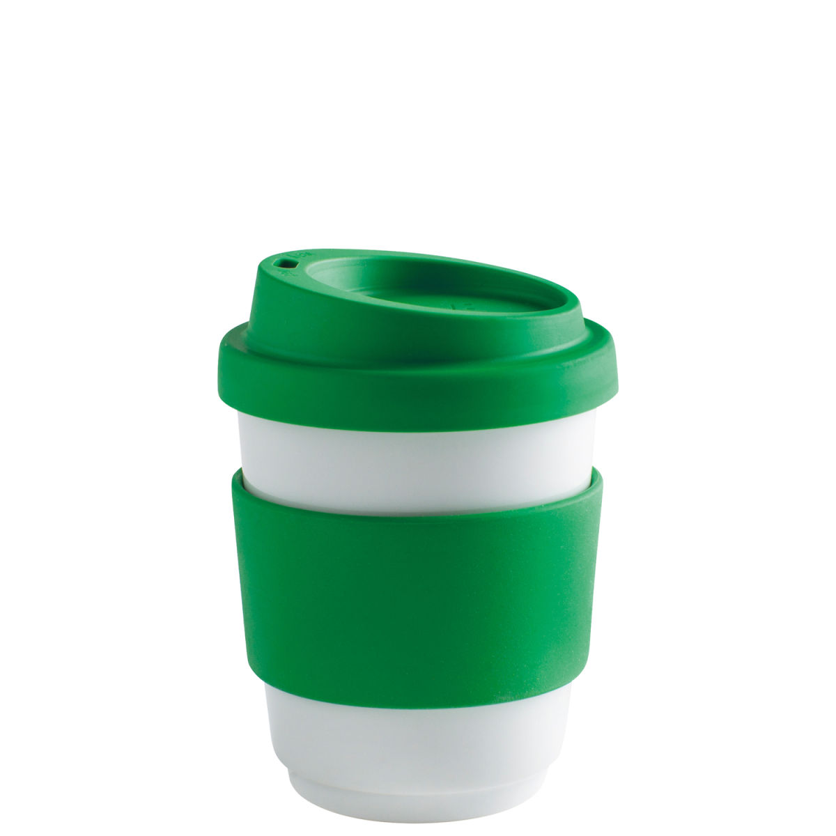 Kahla Becher + Trinkdeckel + Banderole fillit 270 ml, 8x9.5 cm (ØxH); grün; rund
