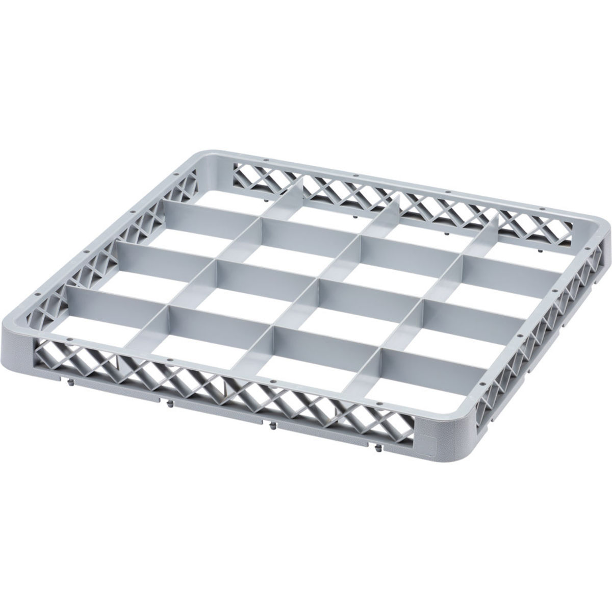 Stalgast Aufsatzrand für Spülkorb 16 Fächer 50x50x4.5 cm (BxTxH); grau