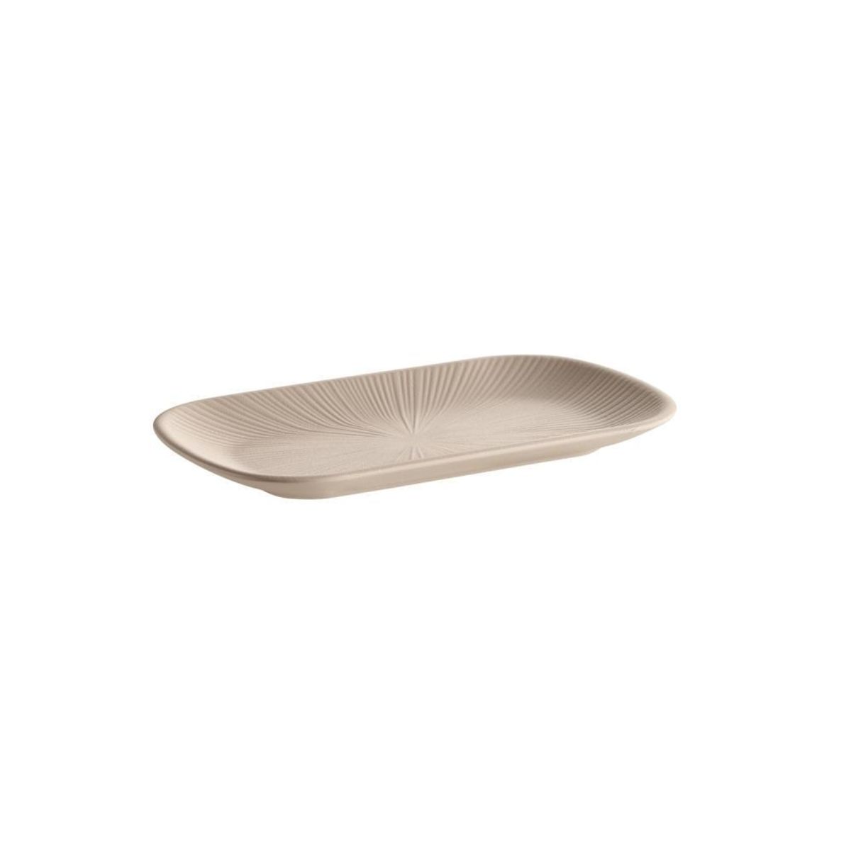APS Teller NERO, Melamin, eckig; 26.5x16.2x2.5 cm (LxBxH); beige; rechteckig