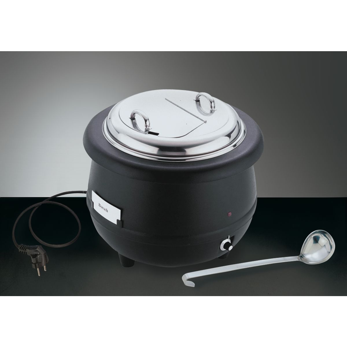 APS Elektrischer Suppentopf; 10000 ml, 40x37x40 cm (BxHxØ); schwarz