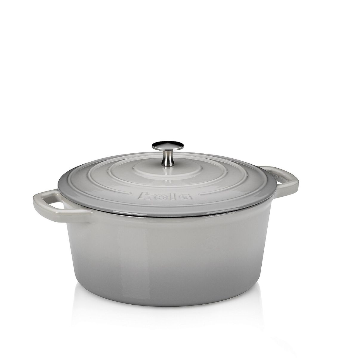 kela Bräter Calido Gusseisen Rund 4.6 l, 26x12 cm (ØxH); grau; rund