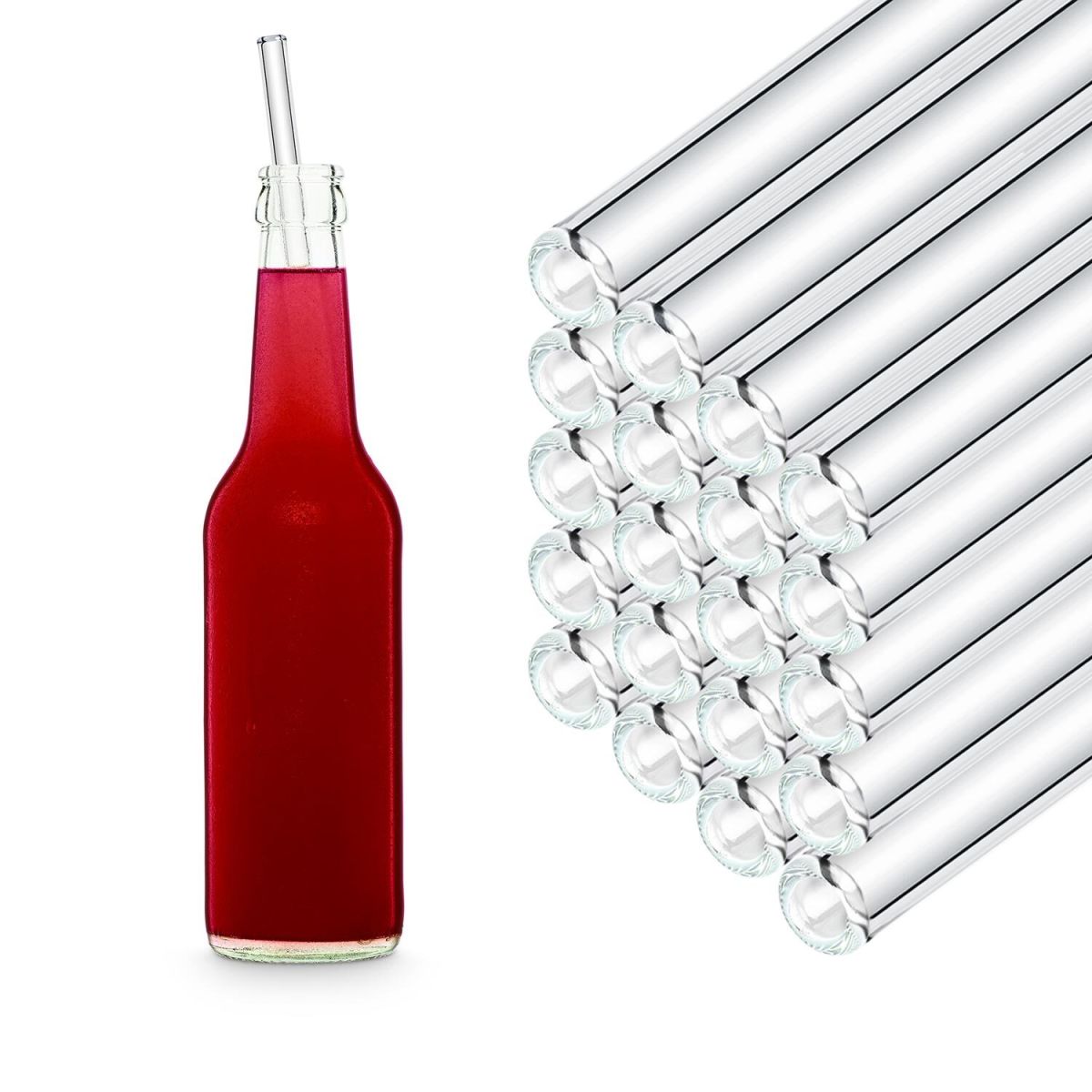 HALM Glastrinkhalme HALM 0.9x27 cm (ØxL); transparent; 50 Stück / Pack