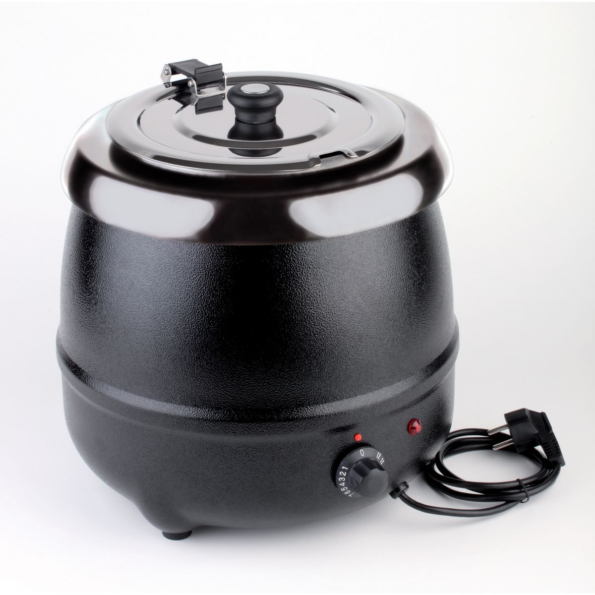 APS Elektrischer Suppentopf ECONOMIC 9 l, 32x36x32 cm (BxHxØ); schwarz