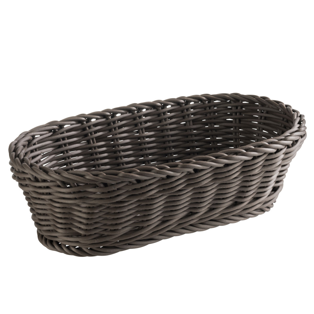 APS Korb PROFI LINE, Polypropylen, oval 16x28x8 cm (LxBxH); dunkelbraun; oval