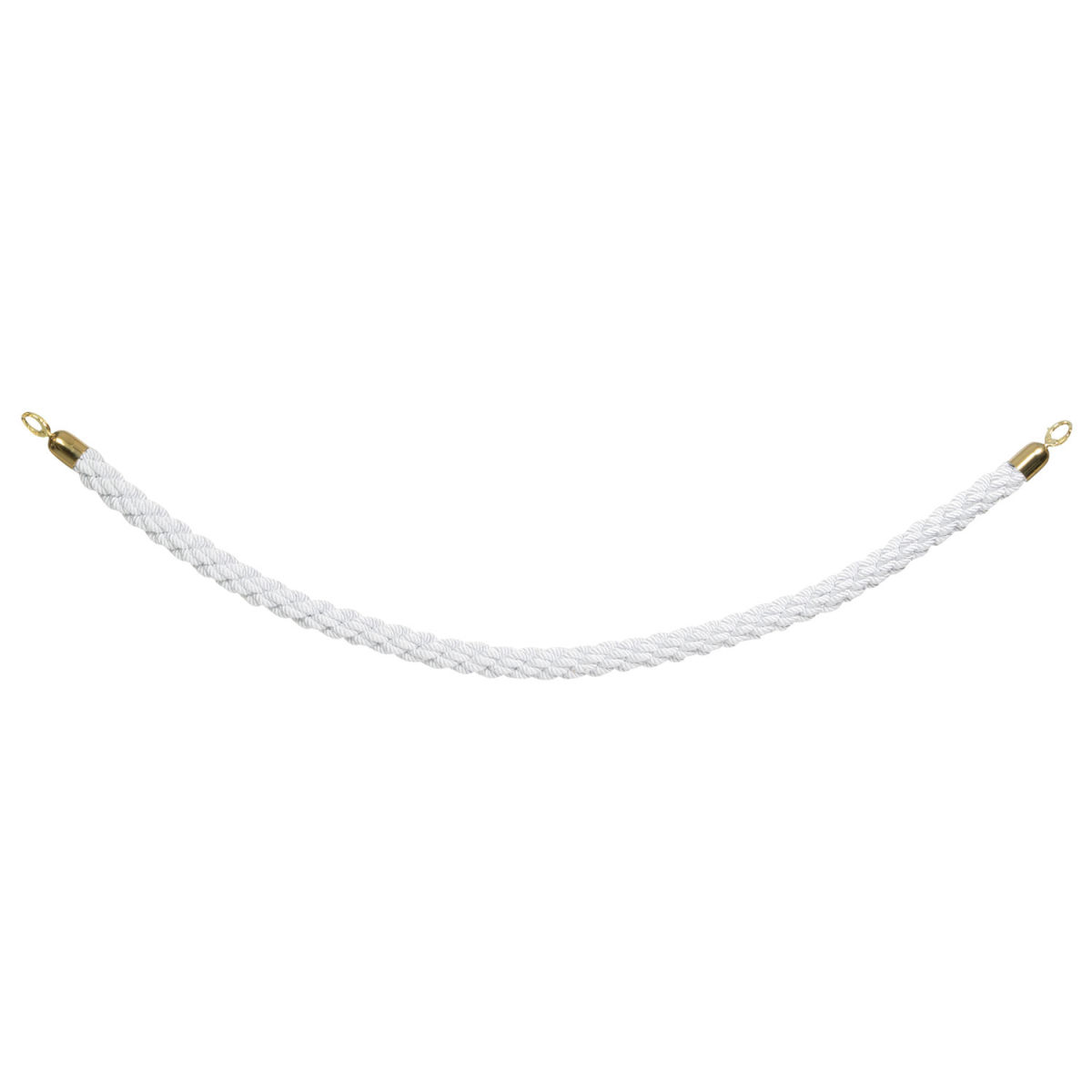 Cordone intrecciato per asta per transenne Classic Securit; 4x0.88x150x0.88 cm (LxLxHxP); bianco