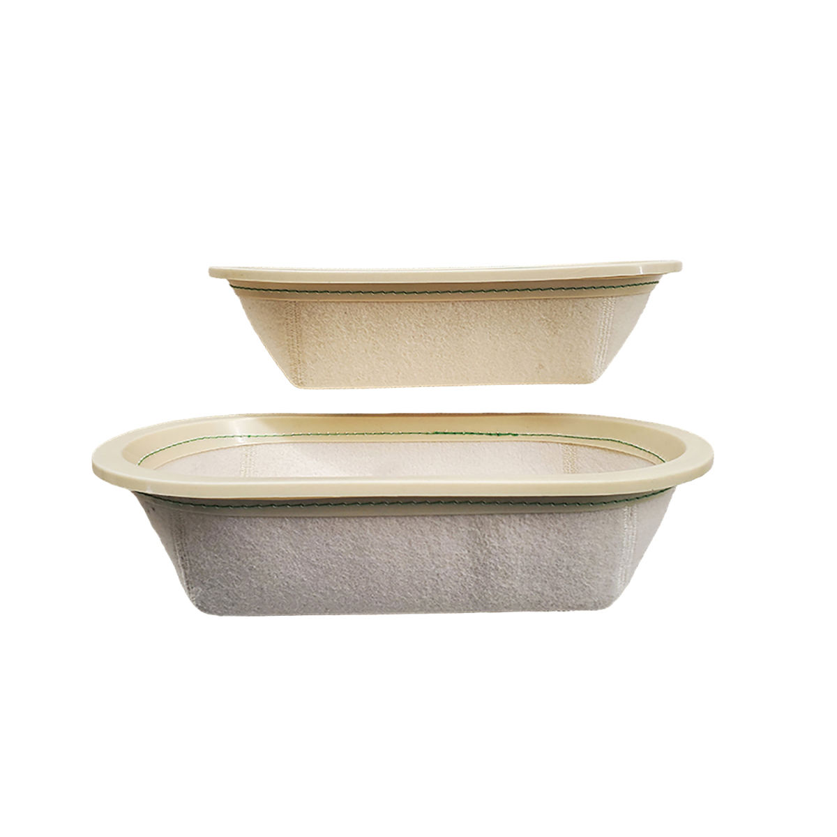 Scaritech Langer Gärkorb aus Wolle; 1000 ml; beige; 5 Stück / Pack