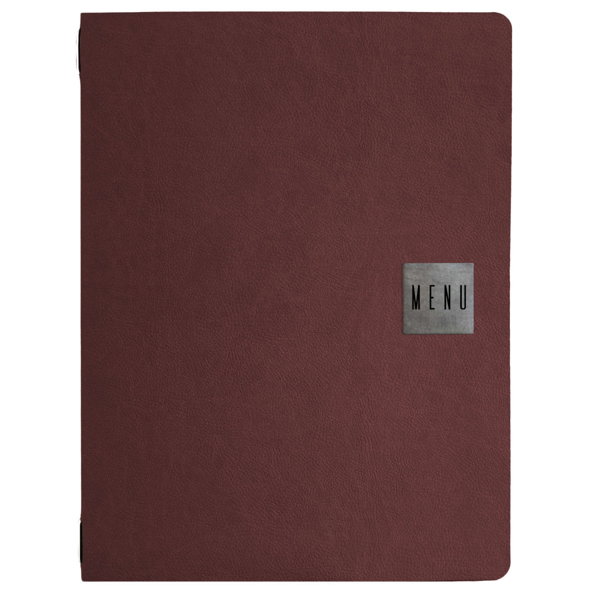 STIL CASA Stil casa, 12-teiliges Menükarten-Set A4, Polyurethan, drei Innenumschläge aus Kunststoff, elastischer Umschlaghalter bordeaux; 12 Stück / Pack