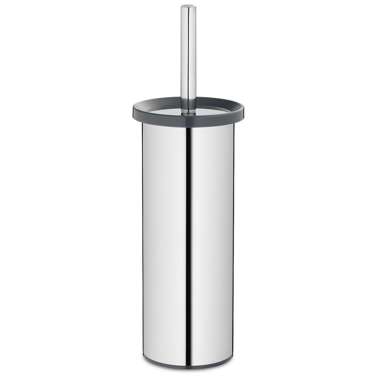 kela WC-Garnitur Alor Edelstahl 18/10 Standmodell 11.5x38 cm (ØxH); dunkelgrau