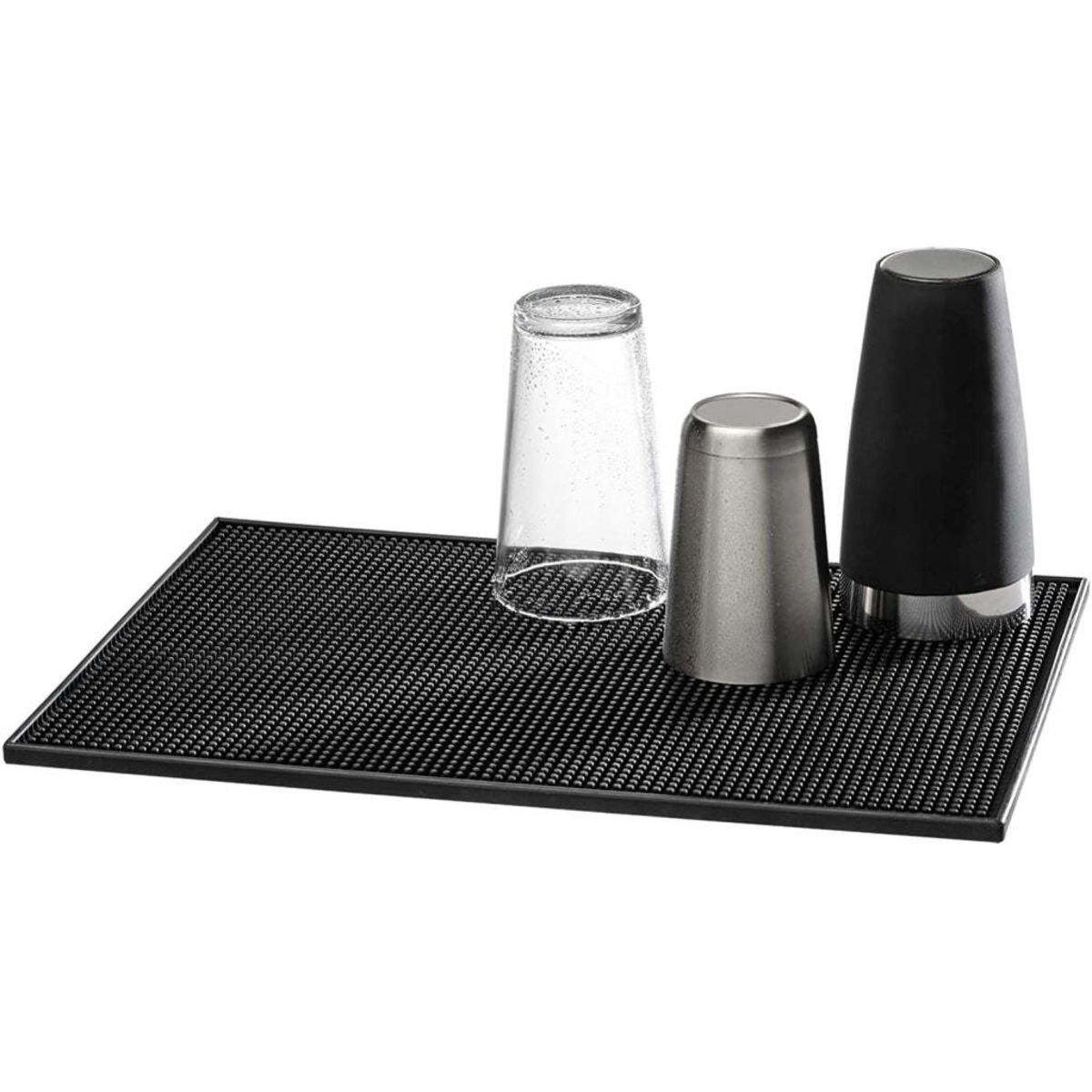 Buddy’s Bar Barmatte, Abtropfmatte, Kunststoff (MS); 30x15x1 cm (LxBxH); schwarz