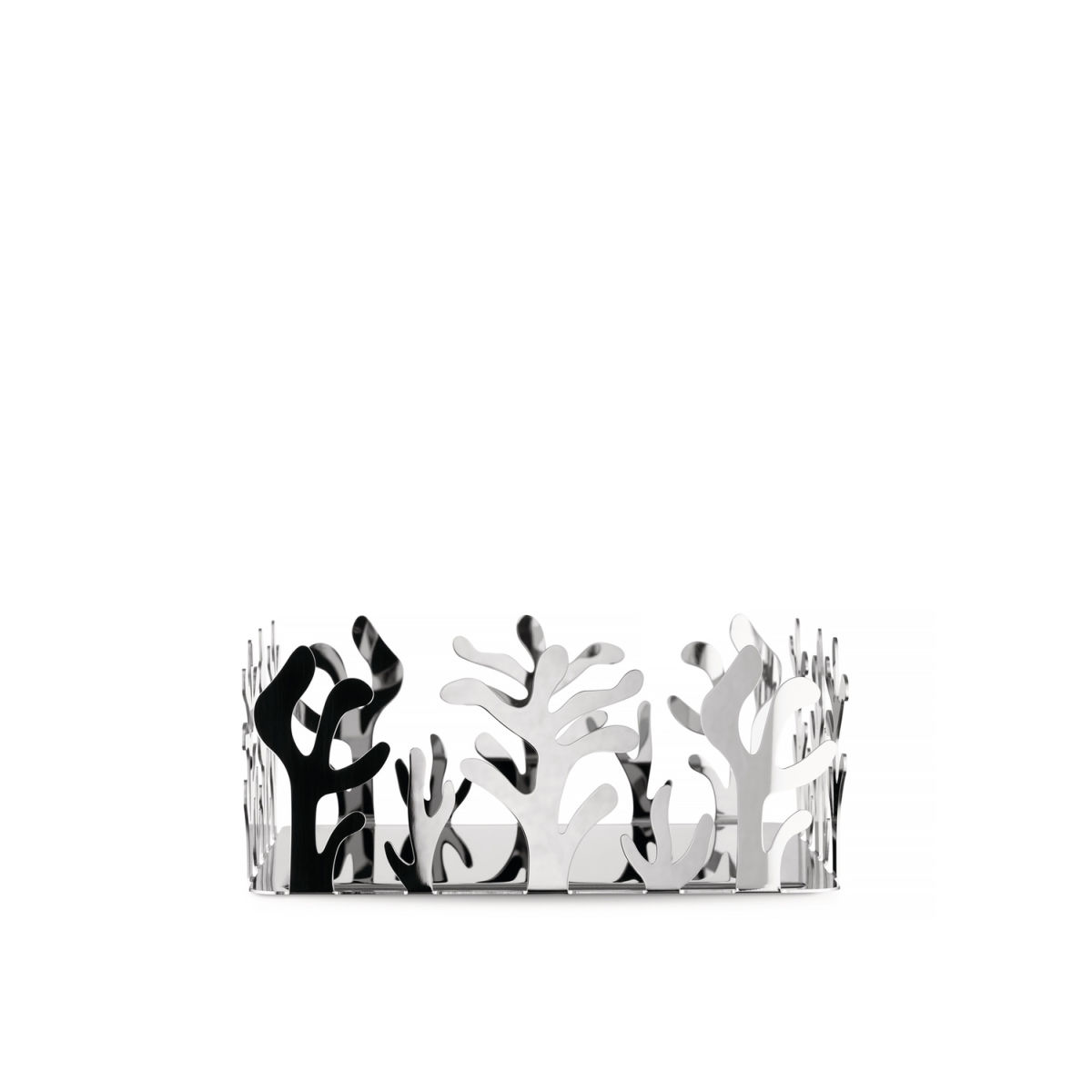 Alessi Mediterraneo Papierserviettenhalter; 20.5x20.5x8.3 cm (LxBxH); silber