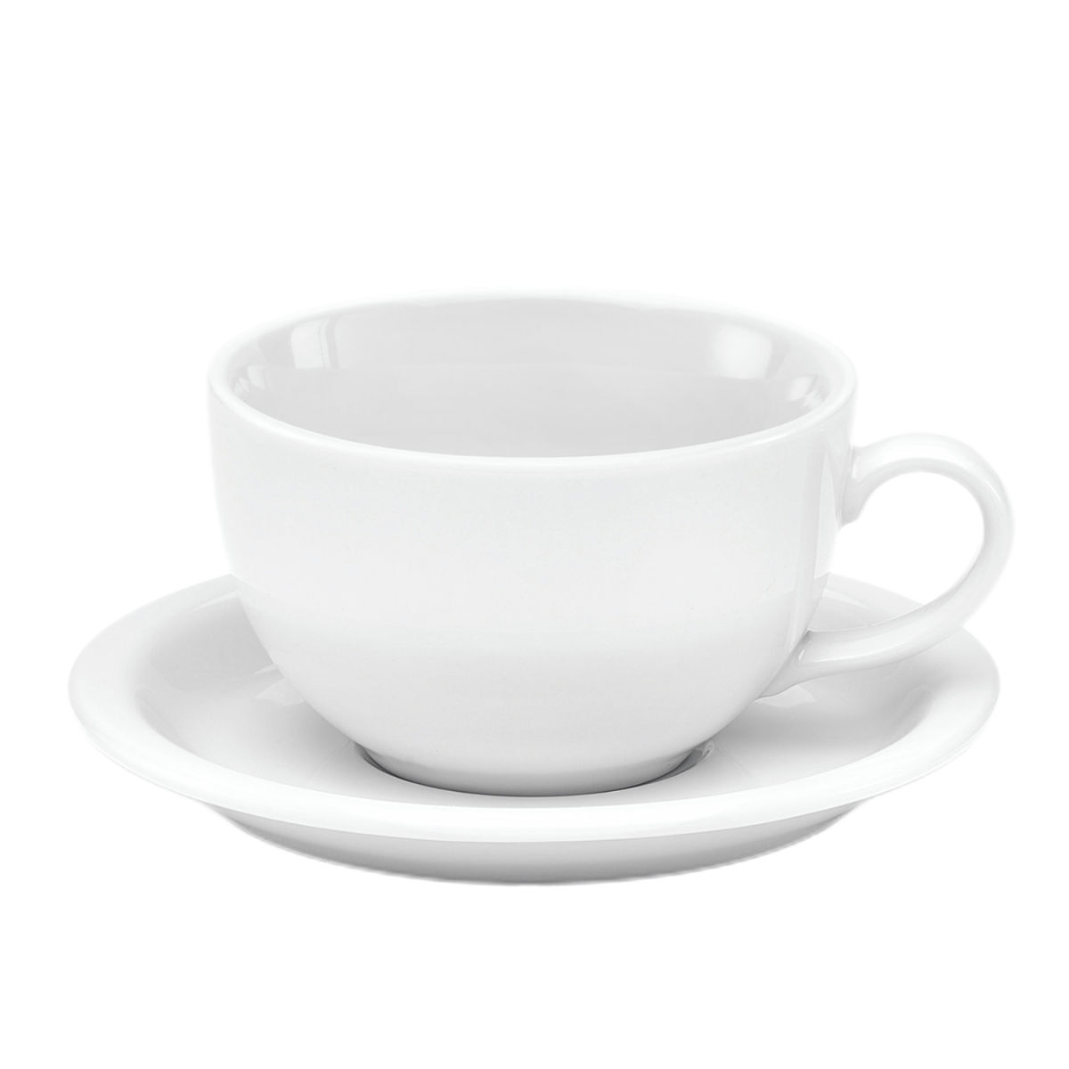 van Well Milchkaffee-Oberetasse Amerika, 0,35l, van Well 350 ml, 11.4x14.2x7 cm (LxBxH); weiß; 6 Stück / Pack