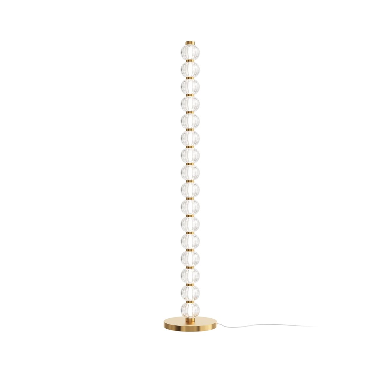 Maytoni Maytoni Stehleuchte Amulet Gold, aus Metall, LED, 1550lm, 3000K; 25x25x132x25 cm (LxBxHxØ); gold; Gestell gold