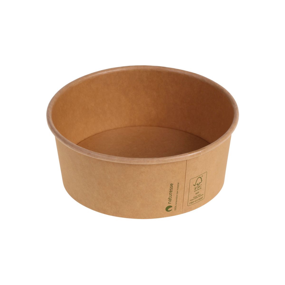 naturesse Schale Kraft - nicht Plastik-laminiert 690 ml, 15x6 cm (ØxH); braun; 250 Stück / Pack