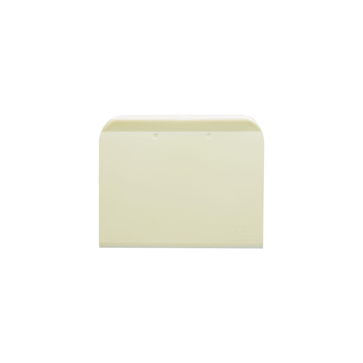 Schneider Teigabstecher mit Griffleiste 12.5x10 cm (LxB); elfenbein