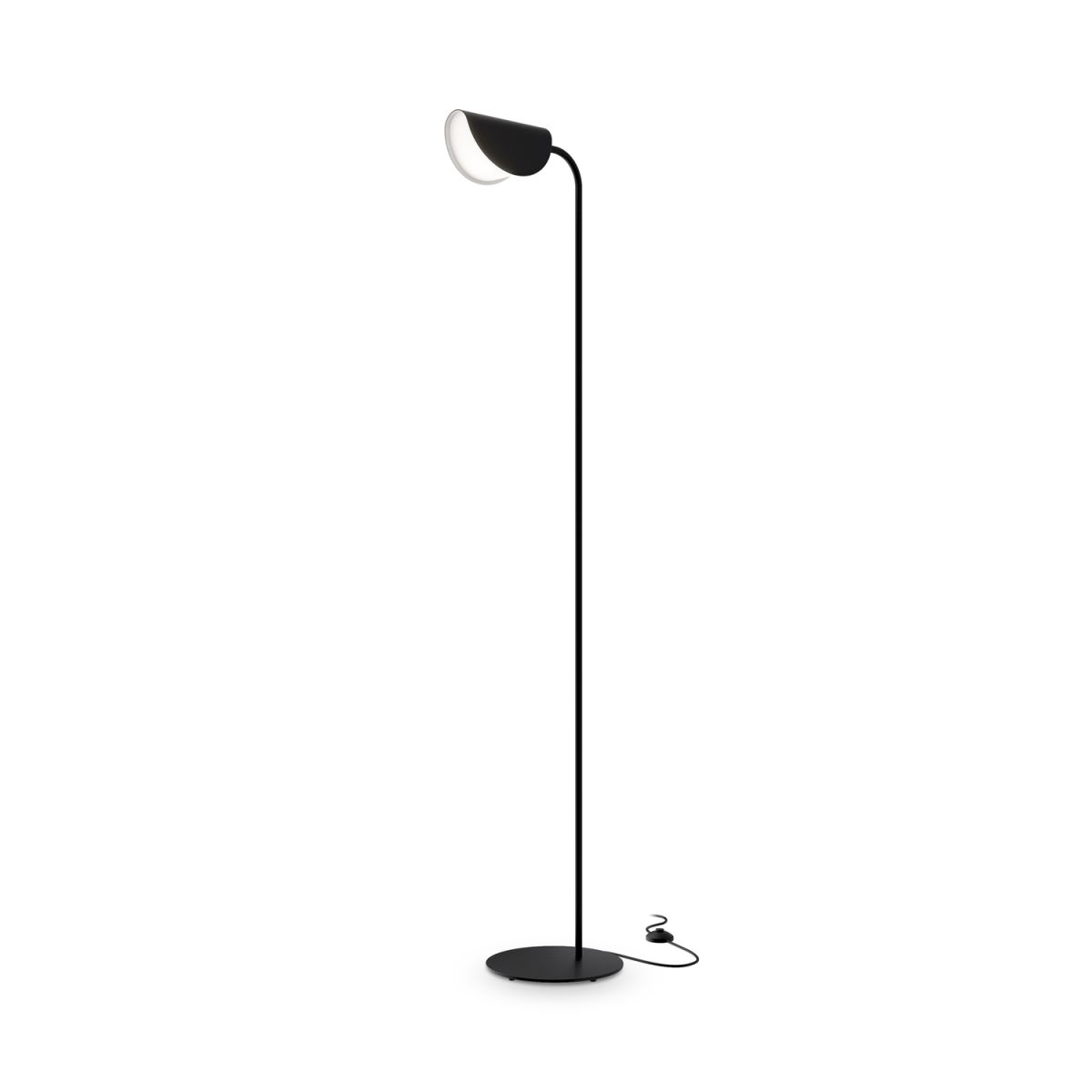 Maytoni Stehleuchte Mollis Schwarz, aus Metall, 1xG9 23x32.5x140x23 cm (LxBxHxØ); schwarz; Gestell schwarz