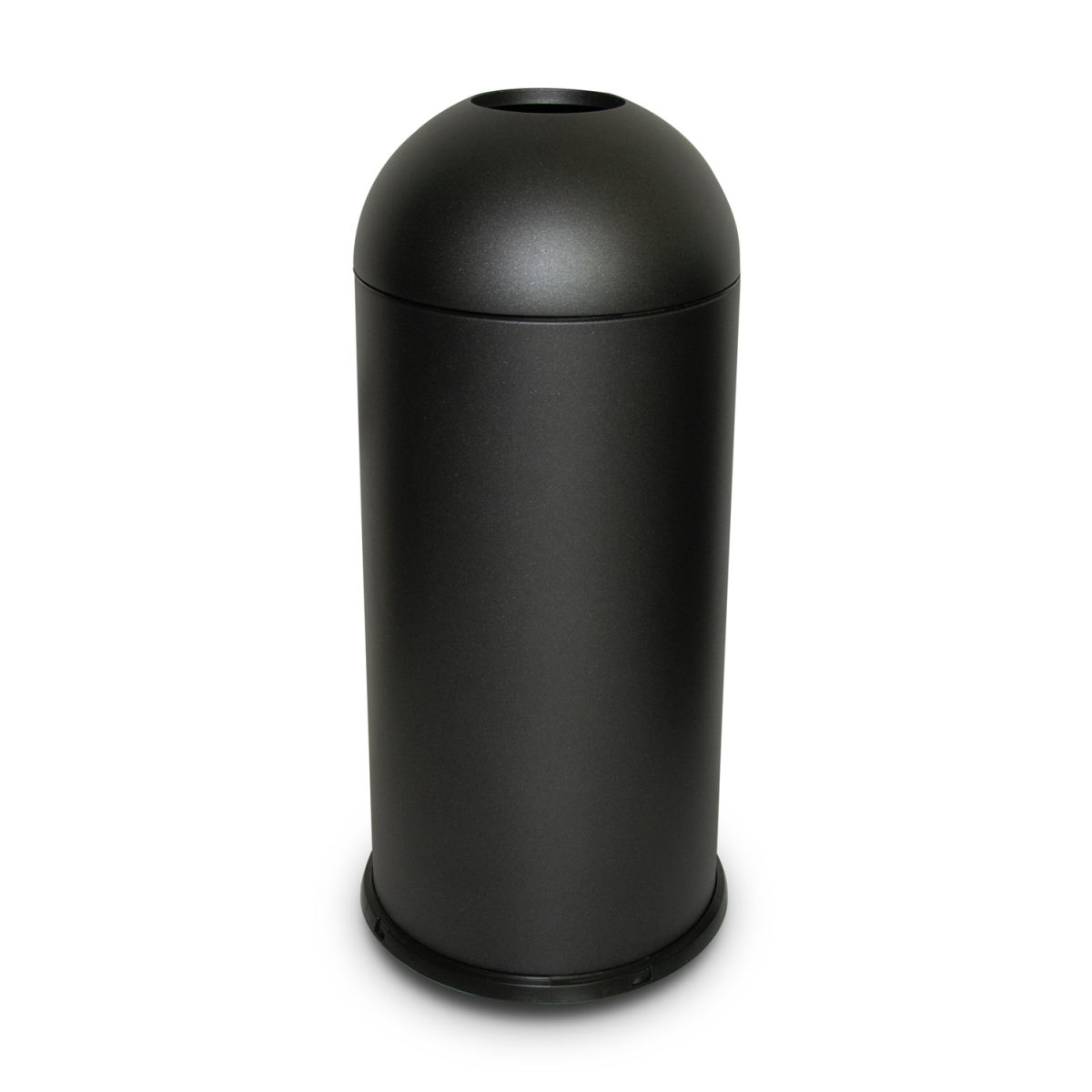 STIL CASA Stil Casa Abfallbehälter für den Innenbereich, Stahl lackiert, Beutelhaltering, Metallboden 68 l, 35x35x35x88 cm (LxBxØxH); schwarz