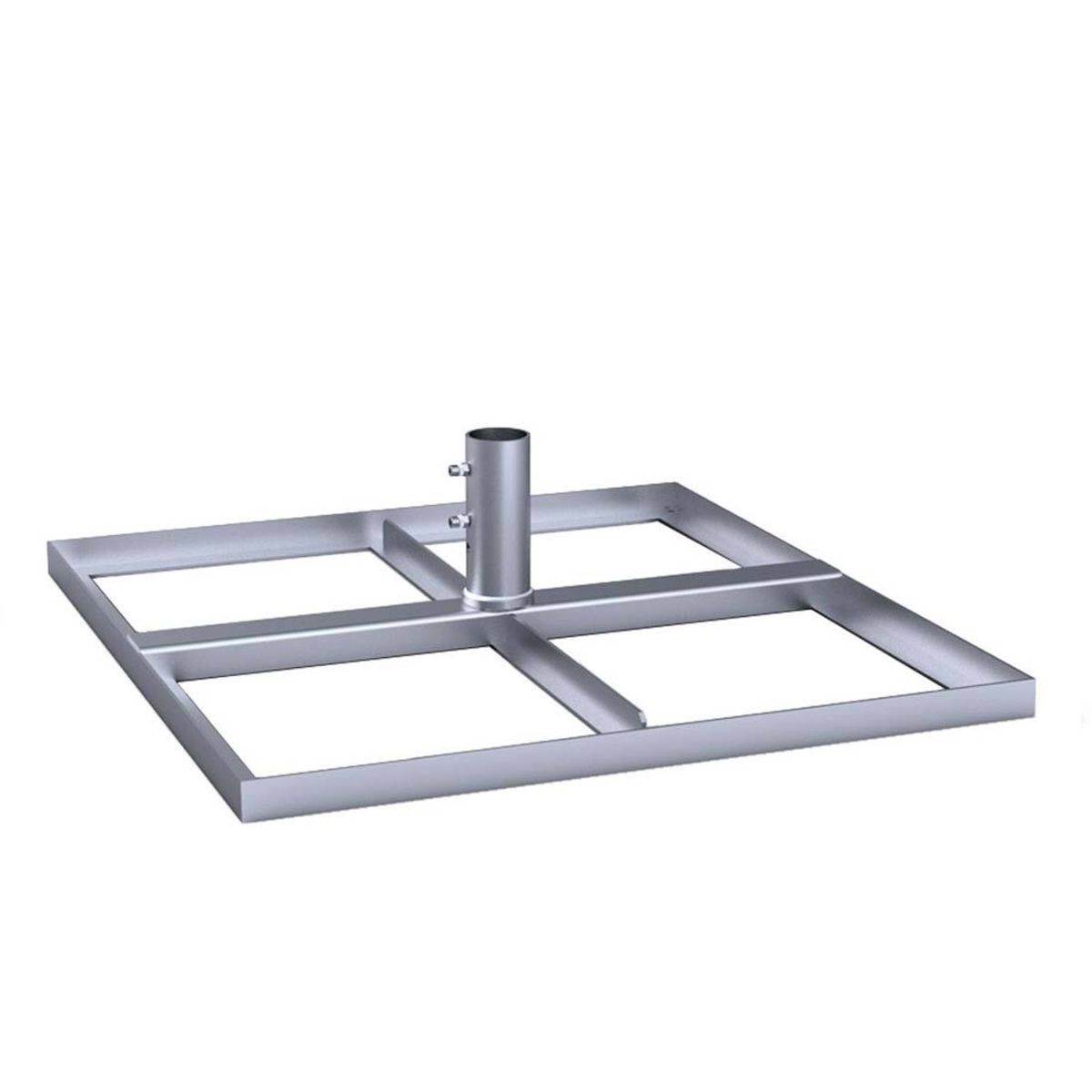 May Standrahmen SZ411 mit Standrohr, ohne Platten 103x111x29 cm (LxBxH); grau