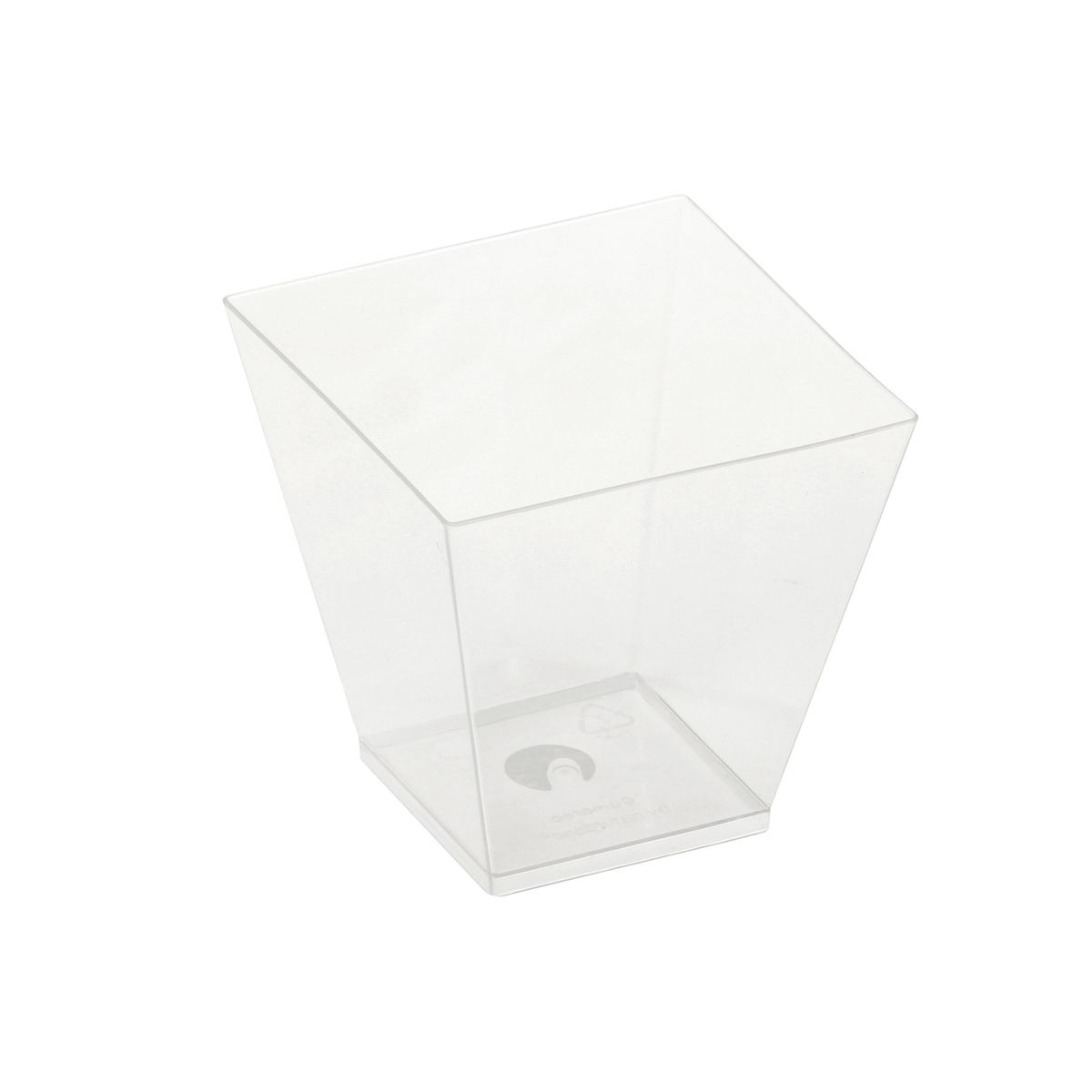 naturesse Becher KOVA PLA, transparent 220 ml, 7.2x7.2x7.2 cm (LxBxH); transparent; 400 Stück / Pack