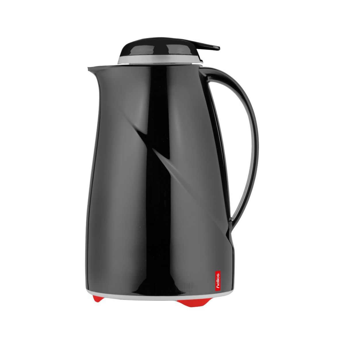 helios Isolierkanne Wave Push 1.5 l, 15.5x27.9 cm (ØxH); schwarz