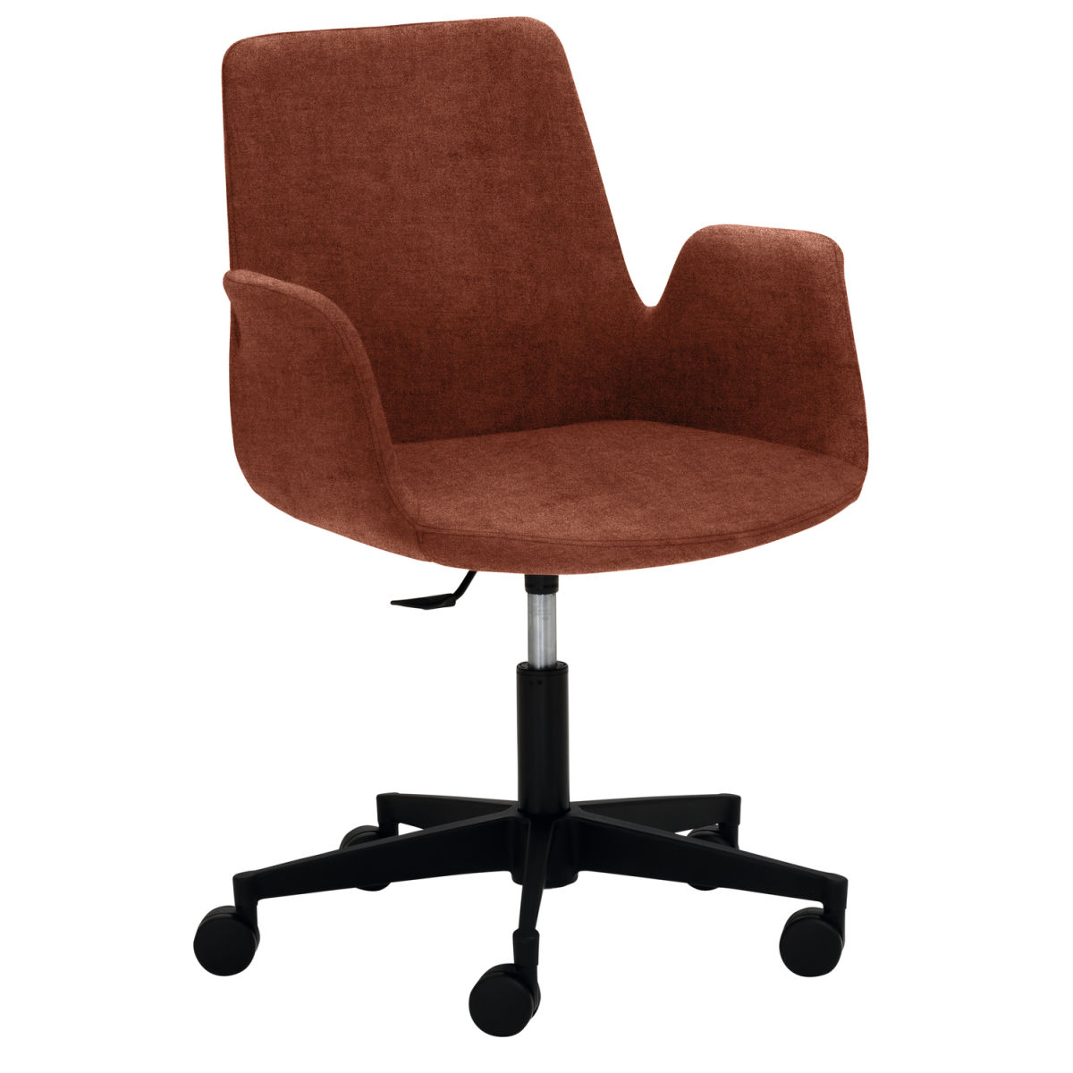 Mayer Sitzmöbel Sessel 2010 Polyester-Stoff, mit Armlehnen 65x65x82 cm (BxTxH); Sitz rostbraun, Gestell schwarz